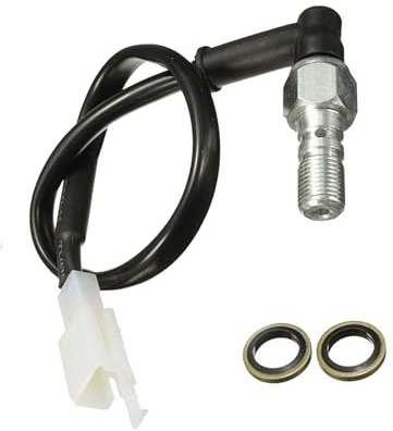 Xibao Interruttore Freno Moto,Interruttore Universale Della luce Della Pressione del Freno Idraulico del Motociclo,Adatto alla Maggior Parte dei Tipi di Motociclette,Scooter,Ciclomotori (M10×1mm)