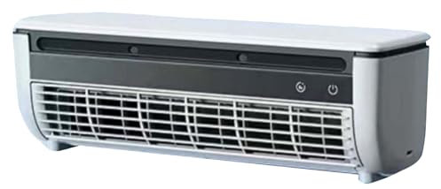 Generico Ventilatore da parete per condizionatore da cucina senza foratura, nuovo condizionatore con ricarica wireless 2025, condizionatori portatili da parete per cucina e camera da letto (White)