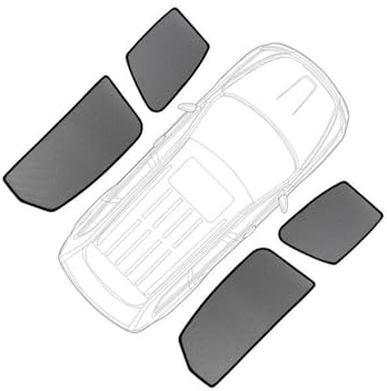DESDEAQQSQ Chaussette Voiture Pare Rideaux de fenêtre de Voiture, Pare-Soleil Solaire pour Mitsubishi pour Lancer 2003-2008, Protection Solaire en Maille pour Verre(4PCS Side Windows)