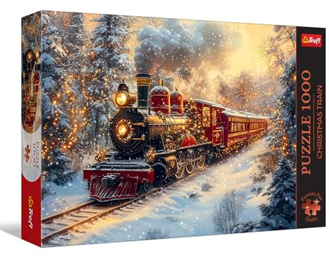 Trefl Premium Plus Quality - Christmas Journey - 1000 pièces, série Motifs intemporels, pièces Parfaitement ajustées, pour Adultes et Enfants âgés de 14 Ans et Plus