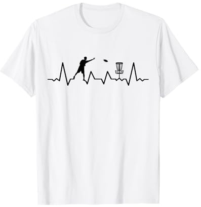 Disc-Golf-Joueur Disc-Golfing Game Cardiogram Disc-Golf T-Shirt