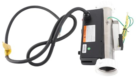 HEEPDD Poolvärmare Elektrisk Badtunnavärmare med Temperaturkontroll Rostfritt Stål Säker för Spabad och Pool 1KW (3KW)
