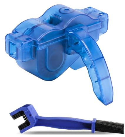 Professional Bike Chain Cleaner Tool Bicycle Chain Cleaning Kit with Handle & Chain Brush Cycle Chain Scrubber Cleans Tool, Chain Cleaner for MTB Road Bike, Includes Cleaning Fluid Filler