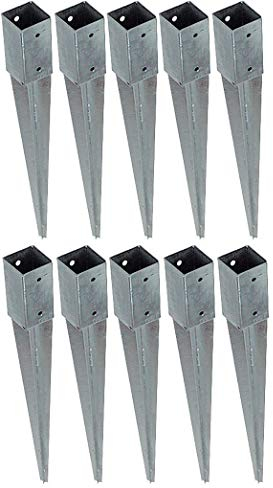 10 x Einschlagbodenhülse 71 mm x 750 mm