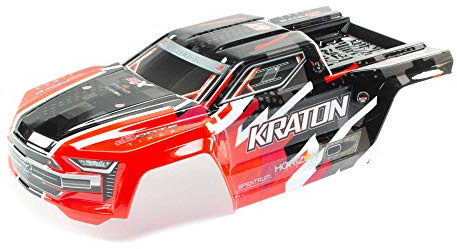 ARRMA Kroppen är lackerad, avkalkad och trimmad, röd: Kraton 6S BLX