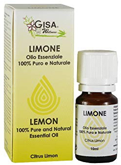 Gisa Wellness - LIMONE - Olio Essenziale Convenzionale - 100% Puro e Naturale - [10ml] - Ideale per Aromaterapia e Cura della Persona - Diffusione Ambientale - Made in Italy