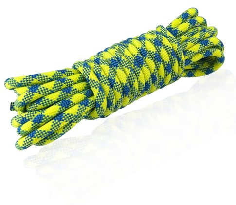 NewDoar 10,5 mm (2/5 Zoll) dynamisches Seil, 24 kN (5399 lb) Robustes Nylonkernmantelseil, 3 Größen Mehrzweckseil für Outdoor-Bergsteigen, Klettern, Rettung (33 Fuß)