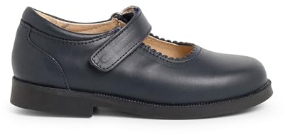 Pisamonas Zapato Colegial Merceditas Niña Cinta Adhesiva Talla 27 Color Azul Marino