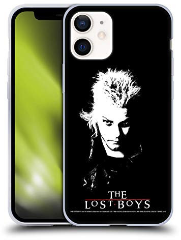 Head Case Designs Officially Licensed The Lost Boys David Black And White Characters Gel Case [Military Grade Protection] Compatible with Apple iPhone 12 Mini and Compatible with MagSafe