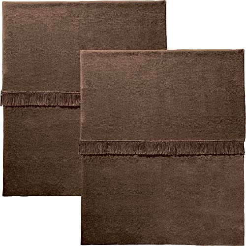 Erwin Müller Wohndecke Catania 2er-Pack Baumwollmischung Schoko Größe 100x150 cm