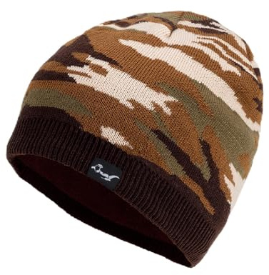 OTTERSHELL Bonnet imperméable, Unisexe, avec Doublure en Polaire, pour Homme et Femme, idéal pour Le Ski, Le Snowboard et l'extérieur, Chaud, Coupe-Vent et Respirant (Camouflage)