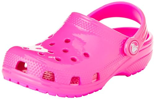 Crocs Classic Clog K, Zuecos Unisex niños, Neon Highlighter Pink Crush, 37/38 EU