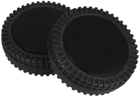 HANABASS 2pcs Bbq Grill Replacement Wheels Kit with 6 Inch Hdpe Ball Caster Wheels, Lightweight and Versatile Compatibility for Bbq Grills, Lawnmowers, and Outdoor Barbecue Trucks, Black