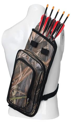 LXLAEOANG Bogenschießen Pfeilköcher, verstellbare Aufbewahrung, Pfeilhalter, Tasche, Rückenköcher for Bogenschießen Für die Praxis im Freien für Erwachsene(Color 1)
