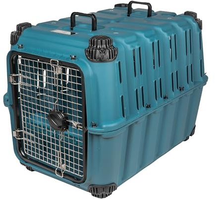 Mammoth Guardian Dog Kennel 36 Heavy Duty Travel & Outdoor Crate for Puppies, Small, Medium & Large Dogs, Secure 3 Bolt Lock, Adventure Ready for Hunting, Camping & Offroad – Lagoon Blue Kennel