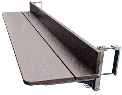 ZYYLIVR Table Rabattable Suspendue pour Balcon, Table De Bar Pliante avec Hauteur Réglable, pour Terrasse Jardin(27x120cm/10.6x47.2in)