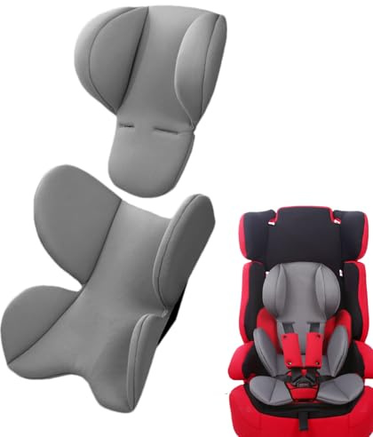 Knowlife Réducteur De Siège Auto Bébé, Coussin De Siège pour Poussette, Insert Coque De Voiture pour Bébé, Confortable Et Respirant, Protéger Soutien pour Tête Et Corps