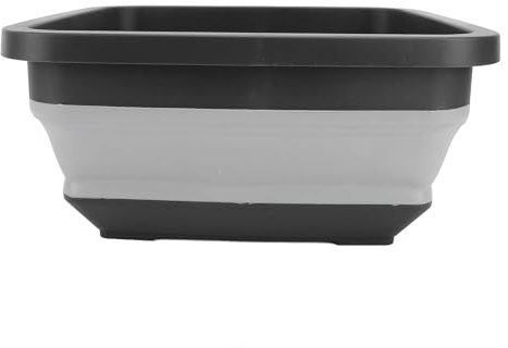Fyearfly Lavabo pliable permettant de gagner de l'espace, portable, épais, polyvalent, pliable, pour voyage, extérieur, lavage de la vaisselle, camping, cuisine, plastique, durable, léger