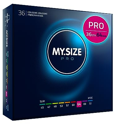 MY.SIZE PRO Kondom Größe 6, 64mm, 36 Stück - Die neue Generation MY.SIZE Kondome