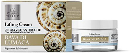 LADY VENEZIA Crema Viso Antirughe Lumaca con Ingredienti Biologici - 50 ml