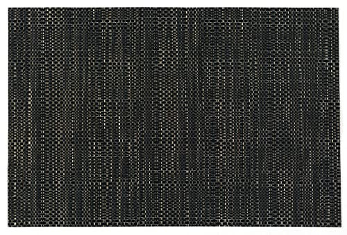 d-c-fix manteles individuales Catania Estructura negro - lavables antimanchas plastico PVC - tapetes para mesa salvamanteles bajoplatos mantelitos - 30 cm x 45 cm rectangular