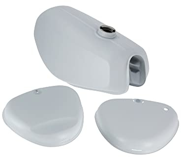 Set: serbatoio adescato, senza protezione contro la corrosione con coperchi laterali Enduro - per Simson S51E, S70E