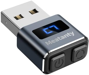 MeatAnty Metal Tiny Mouse Jiggler, USB Mover, Undetectable, Automatic Shaker, 3-Mode Device for PC/Laptop, Office Remote Work