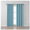 Whoiy Gardinen Vorhänge Blickdicht Hellblau 2er Set, Polyester Fenster Blackout Curtain Einfarbig Ösen Verdunkelungsvorhänge für Wohnzimmer, H214 x B96 cm