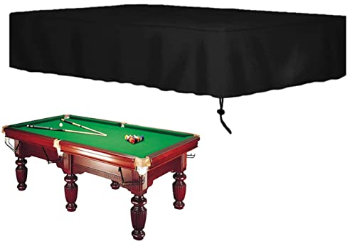 Billardtisch Abdeckung 7 8 9ft Abdeckplanen Für Billardtische, Wasserdicht Oxford-Stoff Billardtisch Abdeckung Mit Kordelzug, Staubdicht Anti-UV Schutzhülle Für Snookertisch Billardtisch Garten Möbel