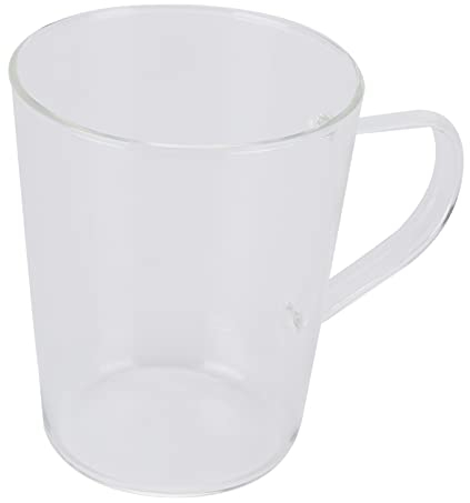 Tazza per Latte, Birra, caffè, Whisky, Birra, tè, Tazza, Trasparente con Borosilicato, Tazza in Vetro Resistente Al Calore, Melamina, Tazza da Brodo, Tazze da Brodo (Trasparente)