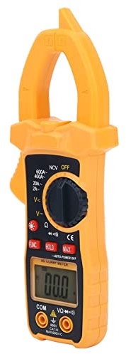 Pinza Amperimétrica Digital Segura, Multímetro de Pinza Amperimétrica Digital, para el Hogar, Resolución de Problemas Eléctricos Industriales, Uso Automotriz Profesional