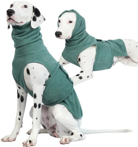 ROZKITCH Chaleco calmante para perros con capucha, cubierta suave para orejas de perro, chaqueta cálida para la ansiedad del perro con envoltura para las orejas, para fuegos artificiales, viajes,