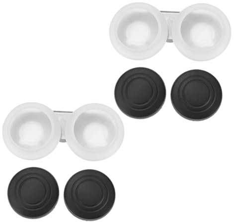 SEWACC 4pièces Tasse à Palette De Peinture à Huile avec Couvercle De Washers pour Nettoyage De Pinceaux Contenants Plastique Réutilisables pour Artistes