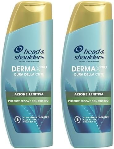 Head & Shoulders Shampoo Antiforfora DERMAXPRO Azione Lenitiva Per Cute Secca Con Prurito, Con Estratto Di Cactus, Aloe Attiva, Vitamina E, Clinicamente E Dermatologicamente Testato, 250ml