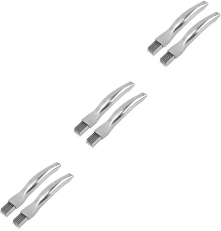 MUCKLILY 3 Series Cortadora De Cebolla Inoxidable De Corta Cebolla Y Cebollino Utensilio De Cocina Resistente La Oxidación Y De Usar 2 Piezas X 3