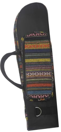 Cabilock Borsa per Tromba Imbottita Stile Etnico Custodia Portatile Leggera con Scomparto Laterale per Accessori Adatta Tromba Tasti Borsa Protettiva per Trasporto Facile