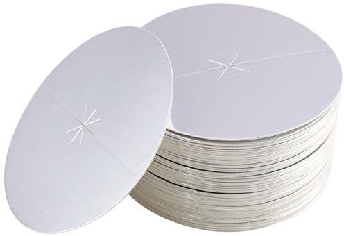 100 PCS Attrape-Gouttes pour Bougies en Papier, Protection Anti-Cire de 8 cm, Sécurité et Propreté pour Bougies à la Maison, Événements, Fêtes et Célébrations Quotidiennes