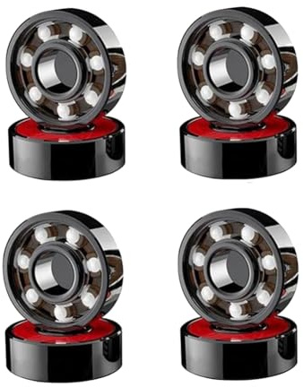 Plmvhpb 8Pcs Bearings High Speed Wear for Skate Skateboard Wheel Roller Skate Bearings Easy Install Easy to Use