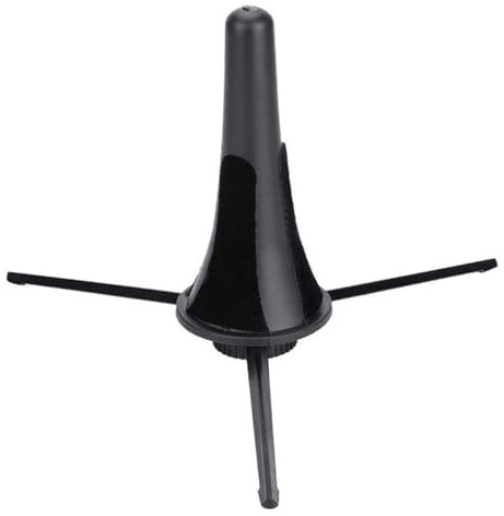 Abaodam Soporte Portátil para Clarinete y Oboe Patas Plegables, Base Triangular Estable Adecuado para Descanso y Protección del Instrumento