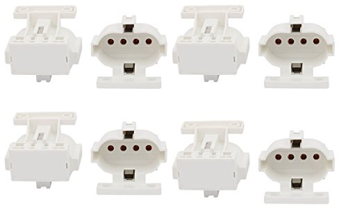 Aexit 8Pcs 2G7-F447 AC 500V 2A H Portalampada fluorescente a fluorescente con base a tubo ID: 366939