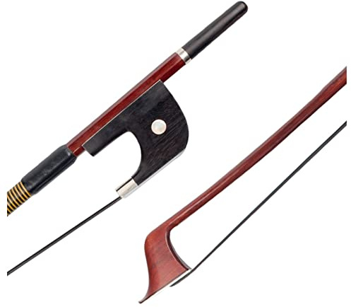 Fiddle Bow Double Bass Bow 4/4 Rosewood Violin Bow Popularize Double Bass Bow Well Balance Accessory