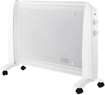 Radiador eléctrico 1500W Blanco | Radiador de mica | Estufa de mica | Radiador eléctrico bajo consumo | Calefactor de mica