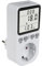GreenBlue GB364 F Medidor de Consumo Eléctrico, Contador de Energía con Alarma de Sobrecarga, Enchufe Tipo F, 220-240V CA, 50Hz, Carga máx. 16A, IP20, Batería Incorporada (GB364 F)