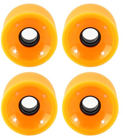 CENPEK 4 PCS 80A Matte Grit Longboard Skateboard Wheels 70x51mm PU Replacement Wheels for Land Surfboards Dance Fish Boards