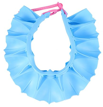 Abaodam Adjustable Boys and Girls Shower Cap Wash Hair Hat for Boy Girl Silicone Ear Protector for Bathing and Swimming