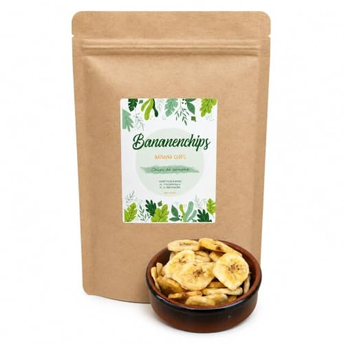 IGART FOOD & WOOD Bananchips Torkade Bananskivor från Filippinerna Sött Snack Tropisk Frukt Krispiga Bitar Storpack (5kg)