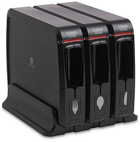 Dixie Ultra SmartStock Wrapped Cutlery Dispenser | 1 Unit, Black Color, Plastic, Metal