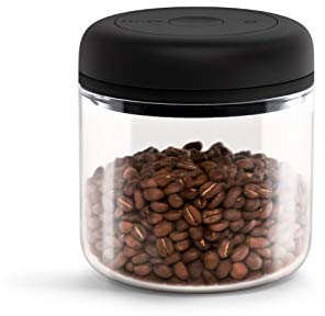 Fellow Vakuumbehälter zur Aufbewahrung von Kaffee und Lebensmitteln, integrierte Vakuumpumpe, hermetische Abdichtung 0,7 Liter Sauberes Glas