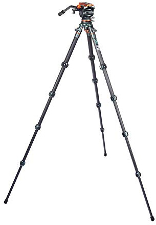 3 Legged Thing Legends Jay Carbon Fibre Levelling Base Tripod - Adjustable Camera and Video Levelling-Base Travel Tripod with 3 Detachable Legs (JAYKIT-S)