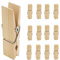 EasyBravo 12Pcs Große hölzerne Wäscheklammern, 7,2 cm lang, 1,8 cm breit, robuste und robuste Wäscheklammern